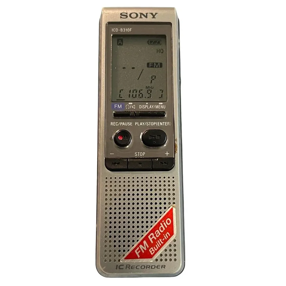 Sony IC Recorder ICD-B310F With Built In FM RADIO. PreOwned.